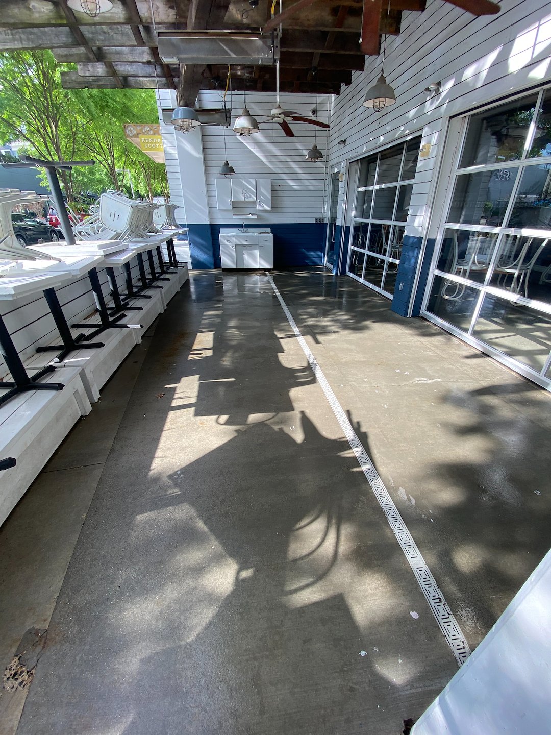 Commercial Concrete Patio Power Washing in Fairfax, VA