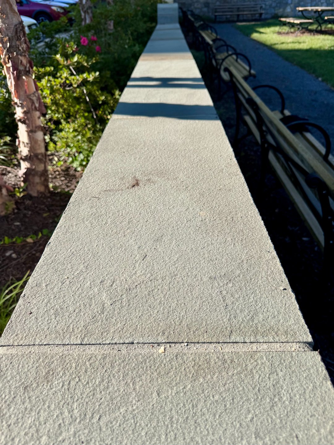 HOA Community Retaining Wall Cleaning in Fairfax, VA