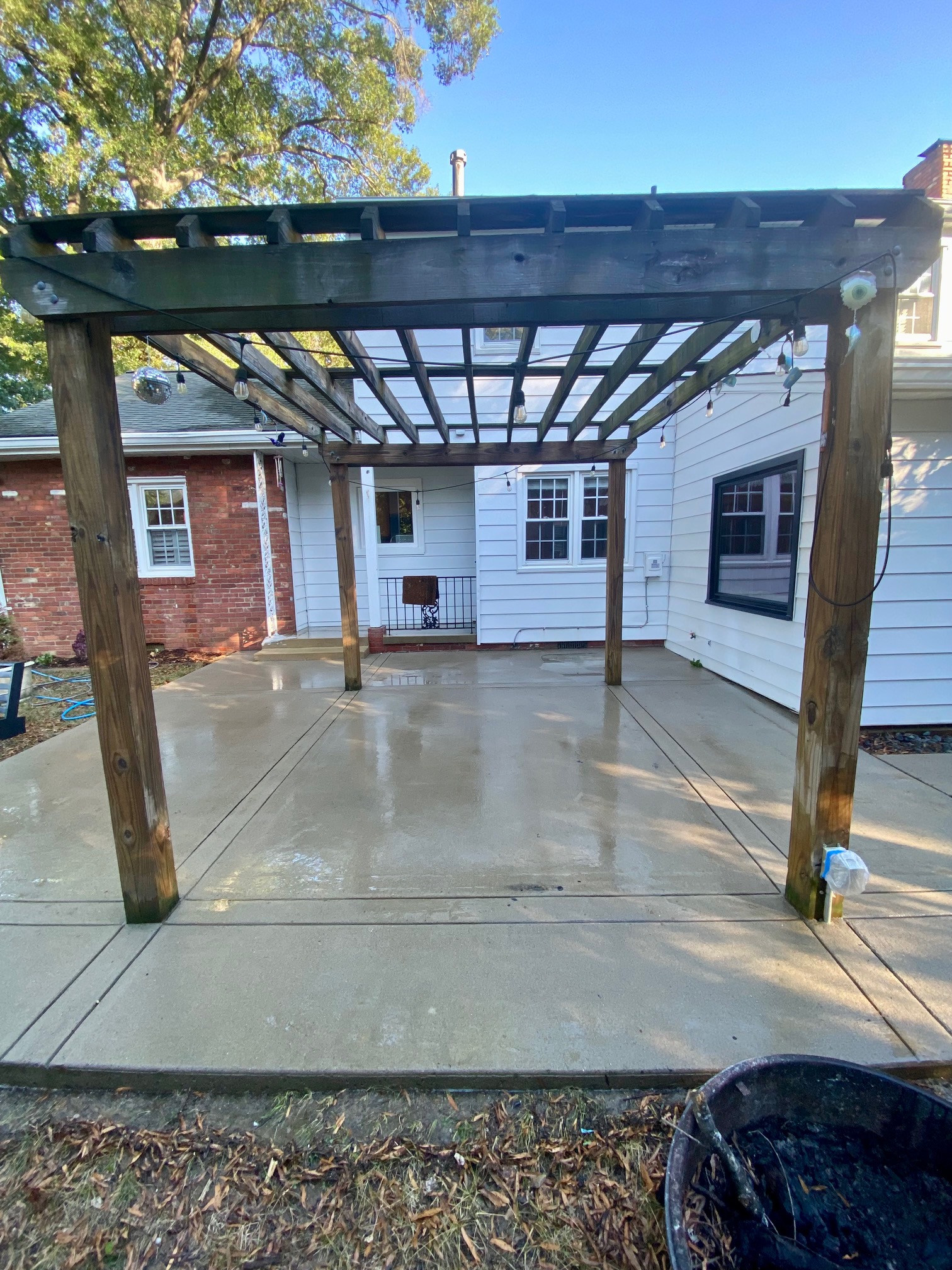 Professional Concrete Patio Cleaning Project in Great Falls, VA