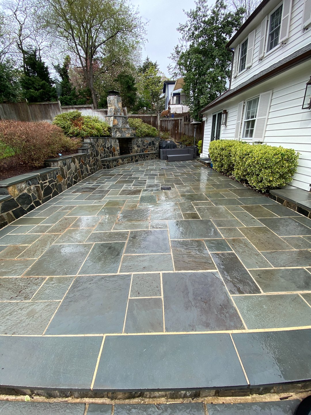 Stone Patio Power Washing in Mason Neck, VA