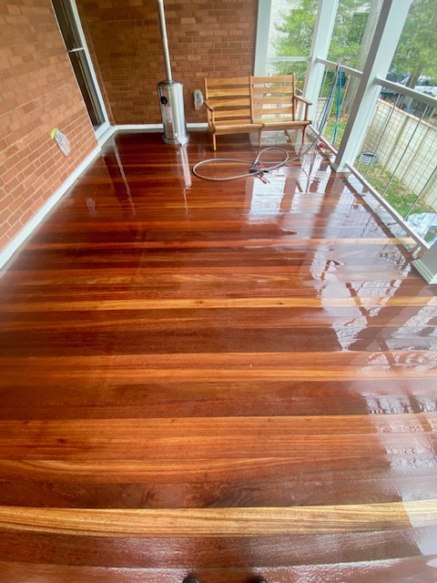 Stunning Exotic Hardwood Deck Cleaning in Mason Neck, VA