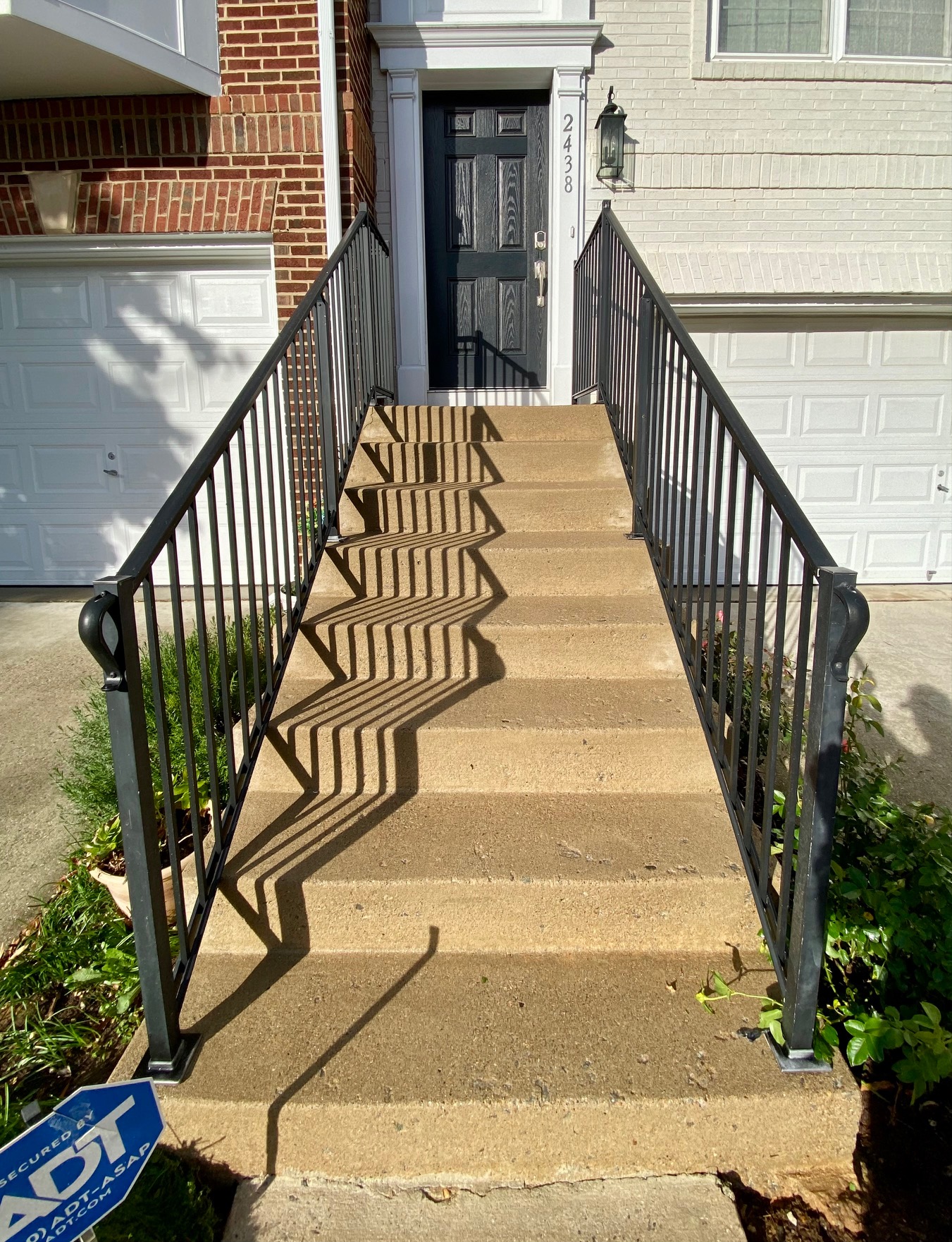 Townhome Front Stair Power Washing in McLean, VA